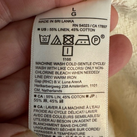 Banana Republic Mens Linen Cotton Textured Button Down Shirt L Beachy Lagom New - Picture 6 of 10